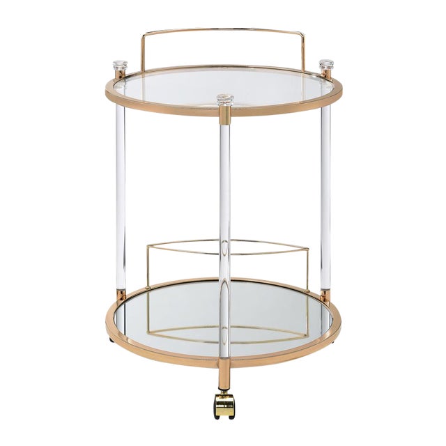 Gold Serving Cart Chairish