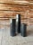 Stone Mid Century Modern Hexagon Pedestals in Black Marble | Set of Three For Sale - Image 7 of 12