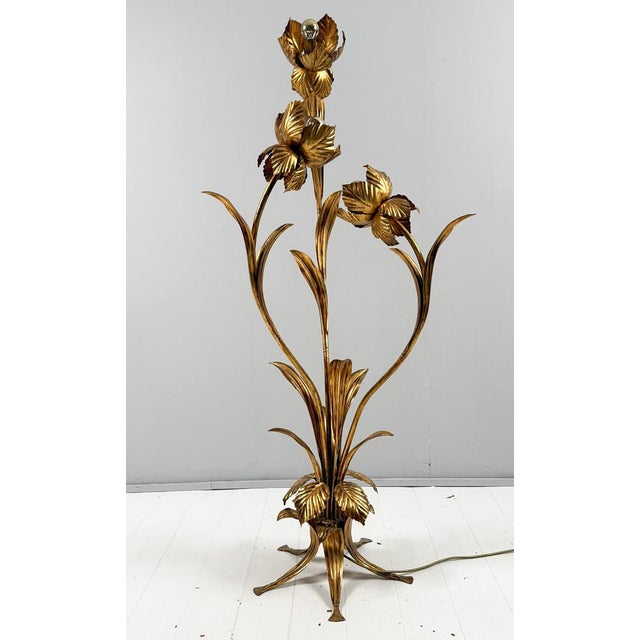 Mid-Century Modern Hollywood Regency Floor Lamp by Hans Kögl, 1970s For Sale - Image 3 of 18