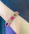 Bochic “Capri” Red Ruby & Multi Color Sapphires Bangle Set In 18K Gold & Silver For Sale - Image 12 of 12