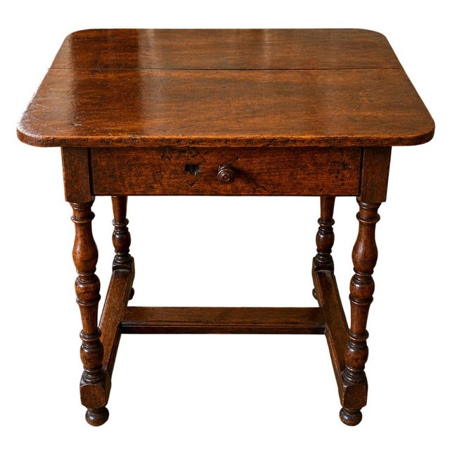 Brown Louis XIII Walnut Cabaret Table For Sale - Image 8 of 8