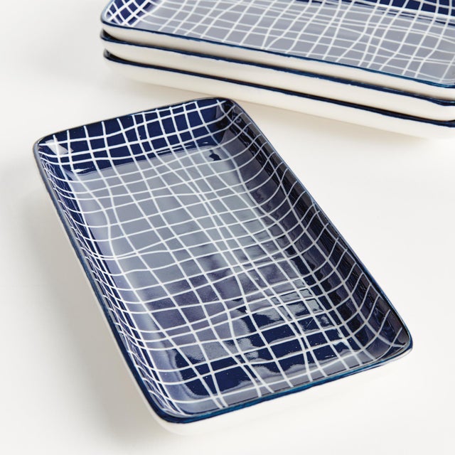Modern Stria 7" Trays, Set Of 4 For Sale - Image 3 of 5