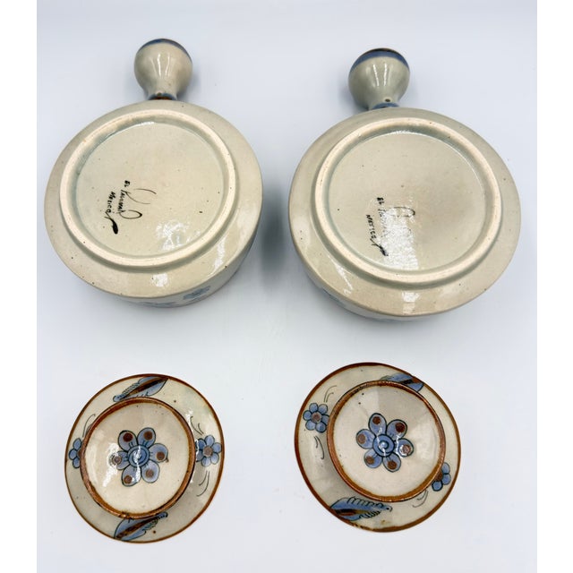 1960s Ken Edwards El Palomar Tonala Pottery Covered Casserole Serving Dishes - 2pc For Sale - Image 11 of 11