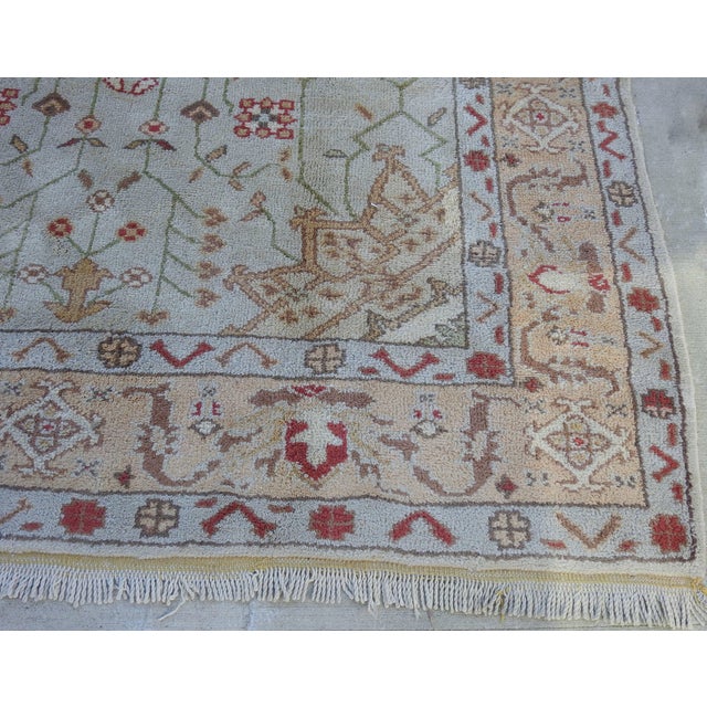 Red Early 20th Century Oushak Rug For Sale - Image 8 of 11