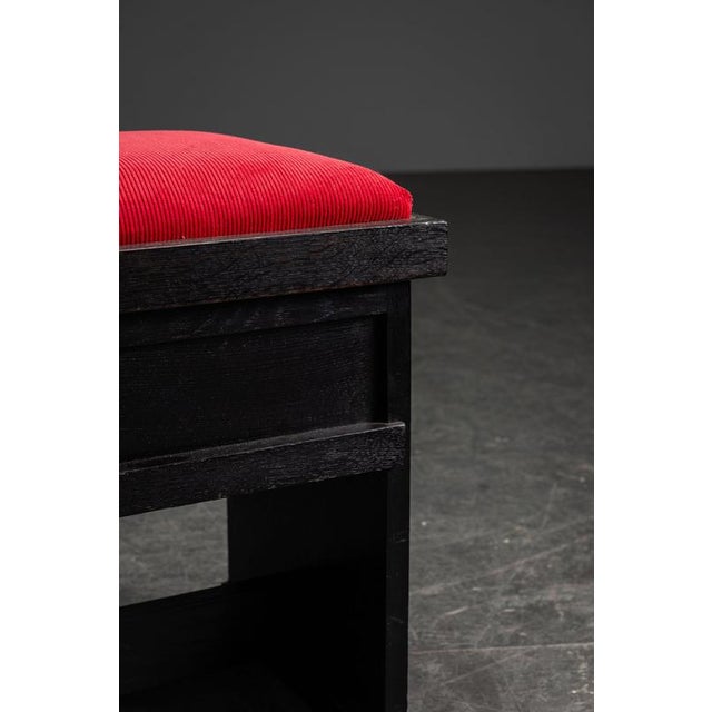The Hague School Pander Stool by Hendrik Wouda, 1920s For Sale - Image 9 of 15