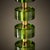 2020s Modern Venetian Glass and Brass Lamps With Green Drum Glass, Murano, Italy For Sale - Image 5 of 9