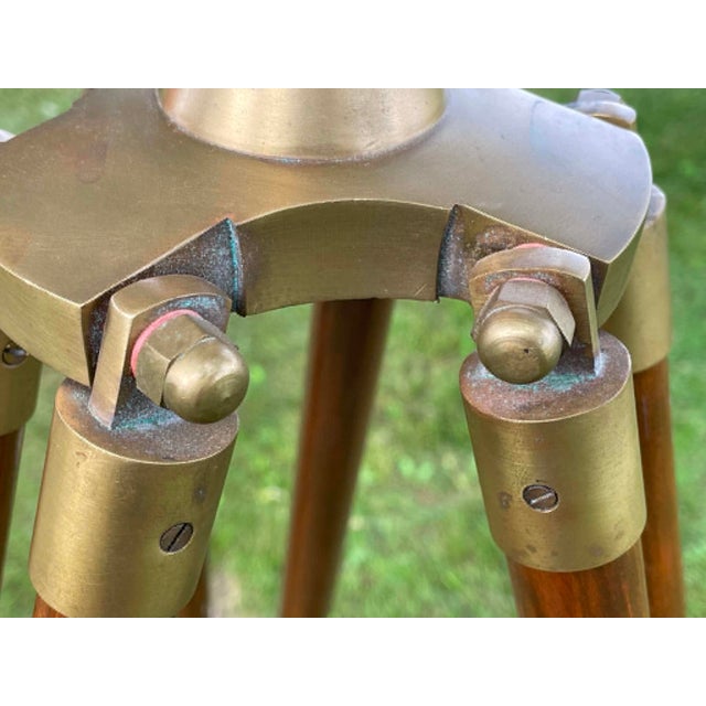 Vintage Fluted Wood and Brass Telescope For Sale - Image 15 of 18