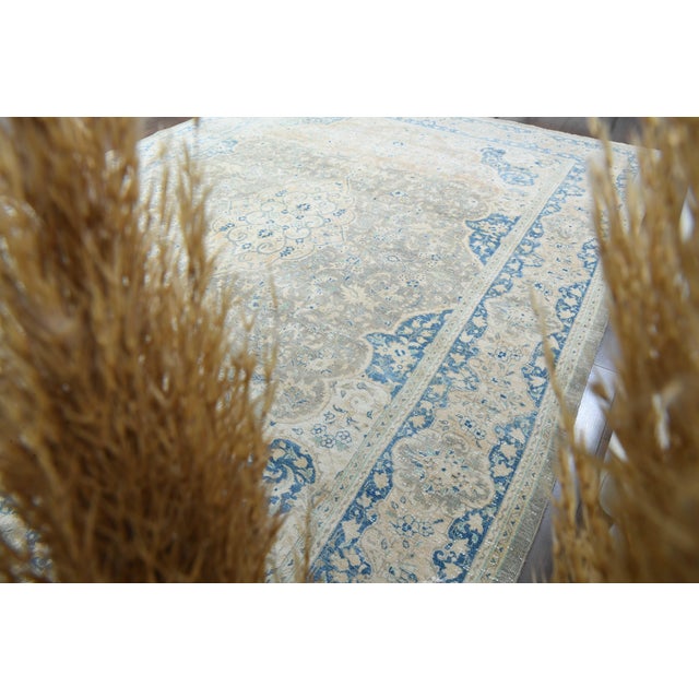 Persian 1970s Vintage Persian Handmade Wool Cotton Area Rug For Sale - Image 3 of 11