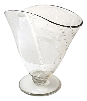 Controlled Bubble Art Glass Vase