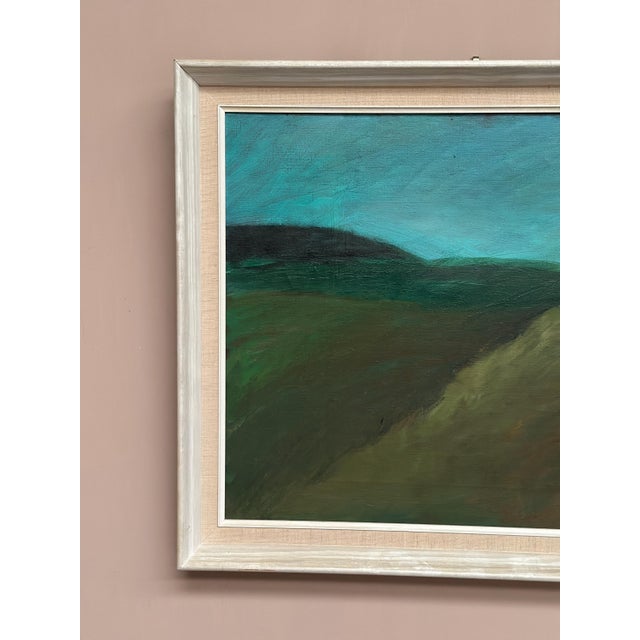 Dina Mortensen, Landscape, 1950s, Oil Painting on Canvas, Framed For Sale - Image 13 of 15