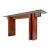 Danish Mid-Century Modern Console Table in Teak W/ Glass Top by Gustav Gaarde for Trekanten, Denmark, C. 1970s For Sale