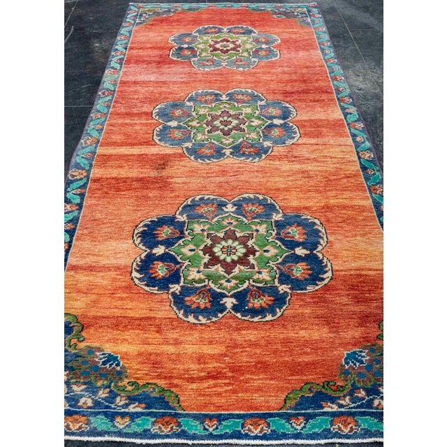 Turkish Vintage Rug 4'5" x 10' #21408 Explore a curated collection of hallway runners, wool rugs, and handmade...
