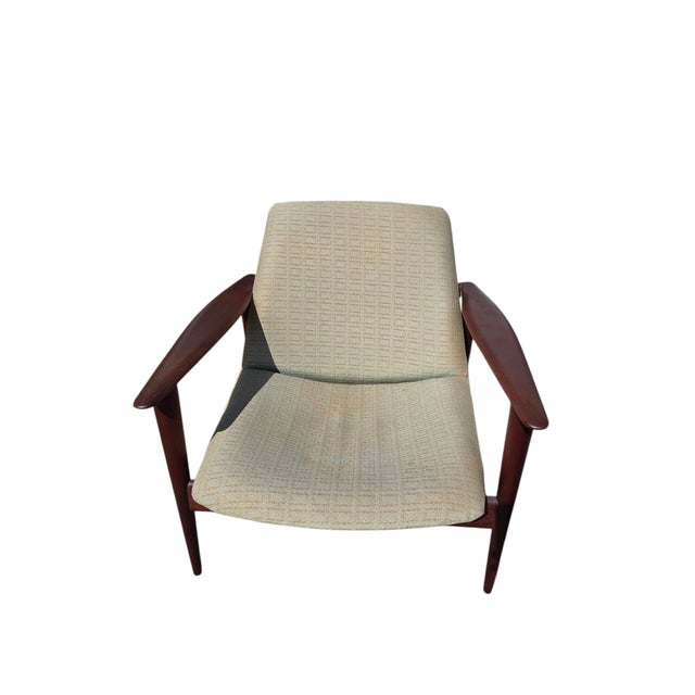 1960s Danish Modern Teak Lounge Chair Paddle Armchair Denmark For Sale - Image 4 of 17