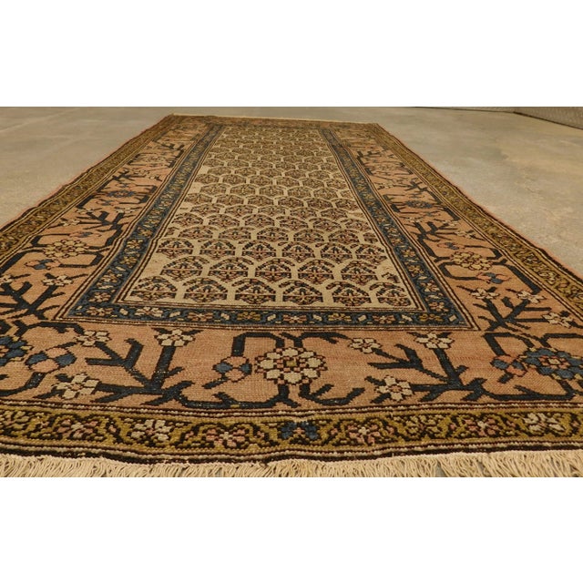 Beige Vintage Persian Malayer Rug For Sale - Image 8 of 12