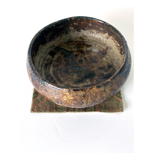 Japanese Glazed Stoneware Bowl by Kitaoji Rosanjin Ex-Musuem Collection For Sale - Image 4 of 12