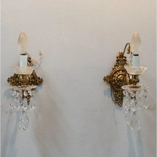 Wall Sconces, 1940s, Set of 2 For Sale - Image 4 of 4