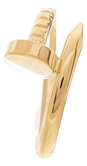 Cartier Just Ankle Nail Ring SYZ313 18k Yellow Gold AU750 AUTHENTIC Cert