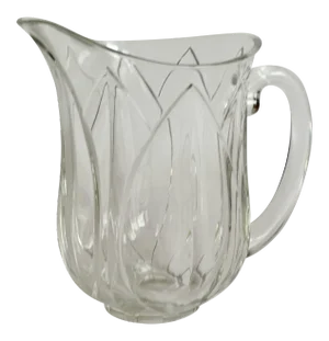 French Glass Water Pitcher