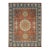 6x9 Jade Traditional Coral Geometric Medallion Hand Knotted Wool Carpet Rug For Sale