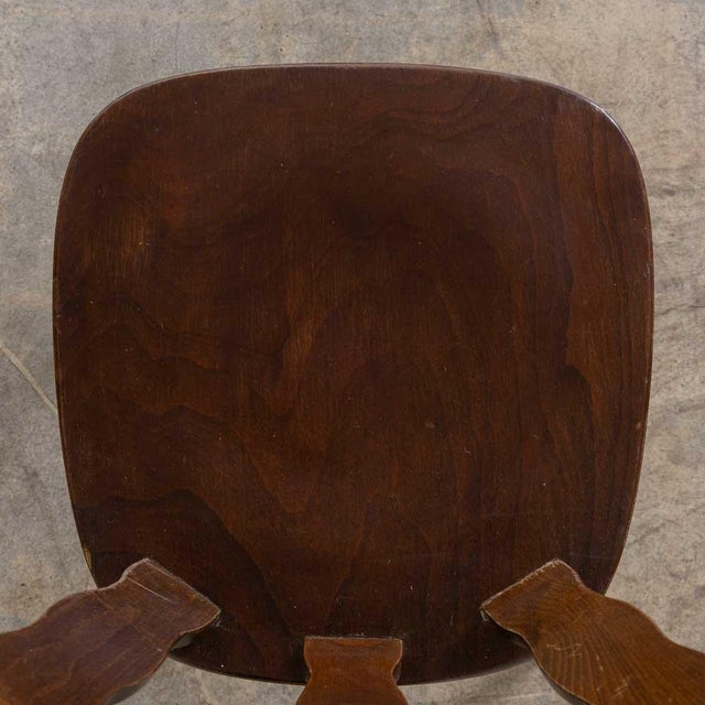 1950s French Wood Brutalist Chair For Sale - Image 10 of 13
