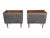 1960s Pair of Mid-Century Modern Walnut Nightstands With Recessed Pulls For Sale - Image 14 of 14