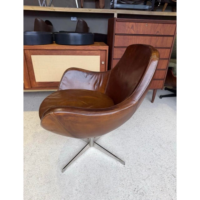 Mid-Century Modern Spanish Swivel Lounge Chair by Grassoler Rosetta, 1970s For Sale - Image 10 of 18