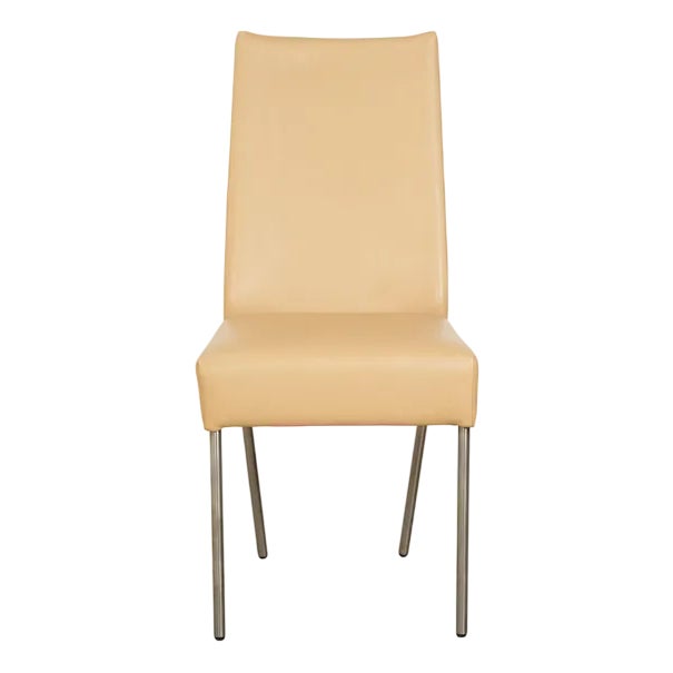 Beige Leather Dining Chairs from Bert Plantagie, Set of 4 For Sale