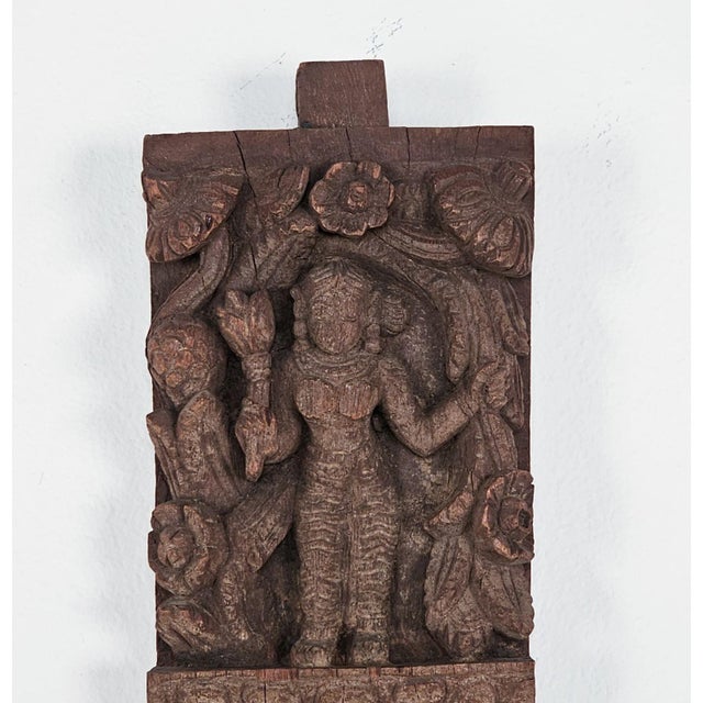 A small Indian 19th-century carving in sandalwood of a goddess. Possibly part of a juggernaut, a massive cart carrying...