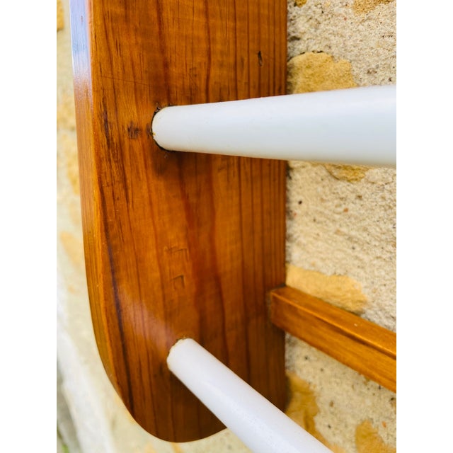 Vintage Oak Wall Mount Rack, 1970s For Sale - Image 6 of 18