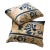 Custom Made Set of Two Pillows W/Antique Chinese Rug Fragment 19.5" W For Sale