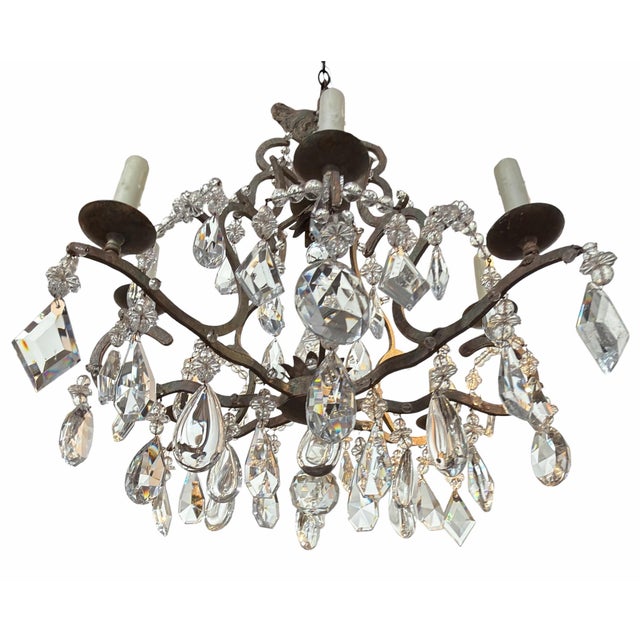 1990s Dennis and Leen Chateau French Crystal Chandelier For Sale - Image 5 of 5
