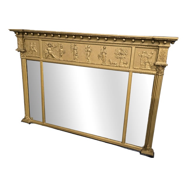 Regency Gilt Overmantle Mirror, 1815 For Sale