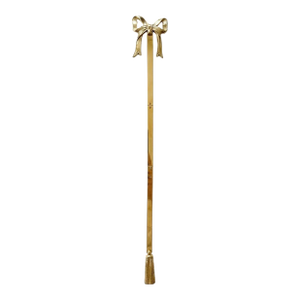 Vintage Brass Bow & Tassel Picture Frame Decoration, 3pc Adjustable Wall Plate Hanger