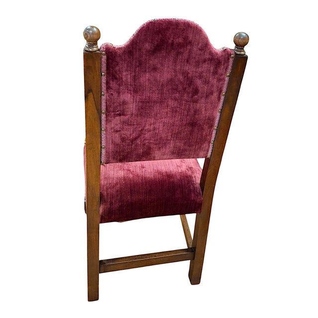 Set of Four Baroque-Style Needlepoint Chairs For Sale - Image 14 of 15