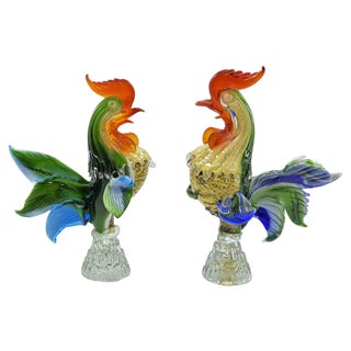 Roosters, Italy, 1980s, Set of 2 For Sale