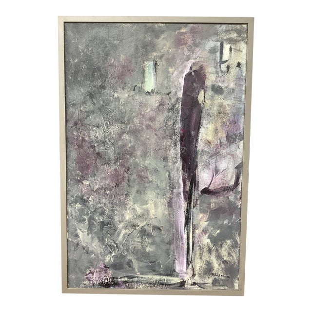 Taylor a Moore Original Figurative Oil on Canvas Newly Framed 25” X 37” For Sale
