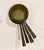 Mid 19th Century Set of Four Antique Graduated Brass 19th Century Cooking Pans For Sale - Image 5 of 5