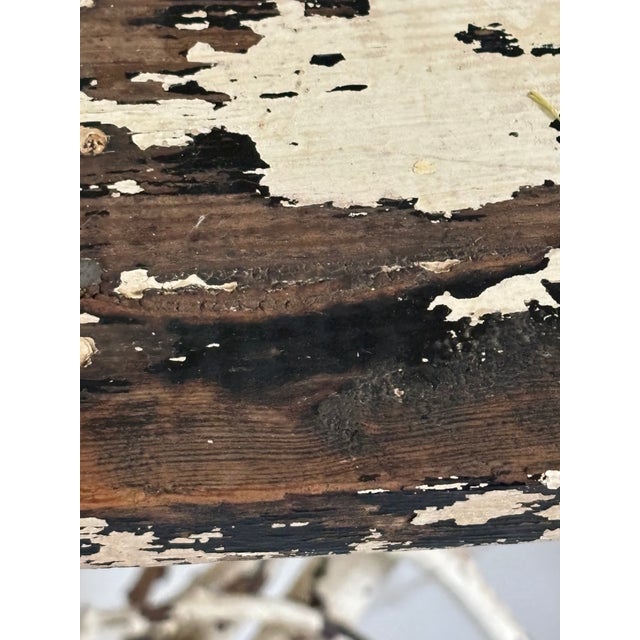 Early 20th Century Antique Folk Art Handcrafted Adirondack Style Twig Table With Decorative Scroll Base For Sale - Image 15 of 16