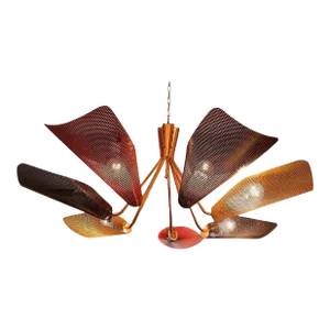 French Chandelier Attributed to Mathieu Matégot