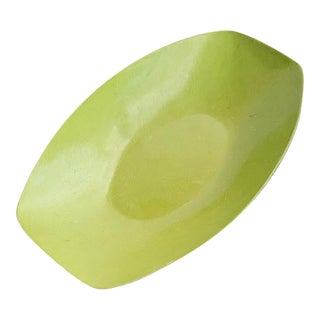 Mid-Century Modern Ability Green Flintwood Tray For Sale