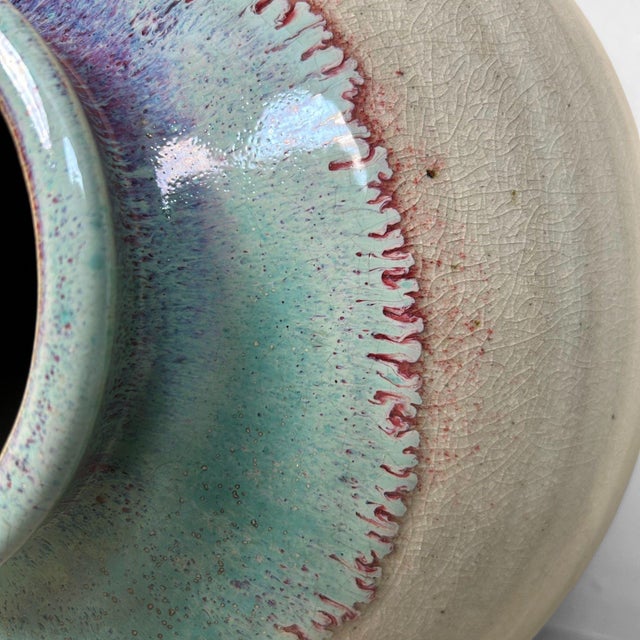 Traditional Agano-Yaki Ikebana Japanese Vase, 1960s For Sale - Image 10 of 18