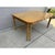 Offered is a vintage chinoiserie style dining table with two extension leaves. This piece features chic faux bamboo...
