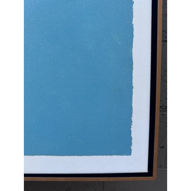 Large 42" Framed “California” After Carol Summers Print on Canvas For Sale - Image 10 of 12