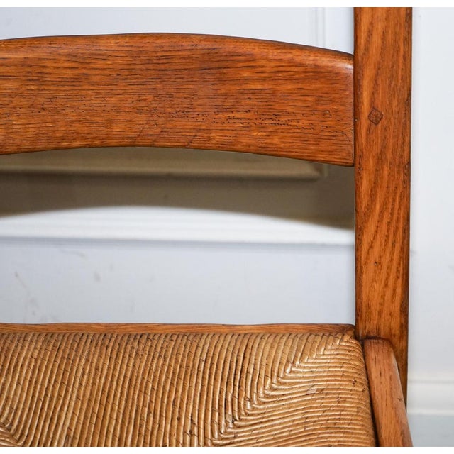 Vintage French Farm Country Dining Chairs, 1950s, Set of 6 For Sale - Image 16 of 17