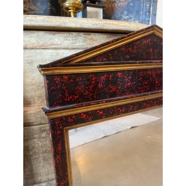 Neoclassical Neoclassical-Empire Style Faux Tortoise Shell Mirrors - a Pair For Sale - Image 3 of 7