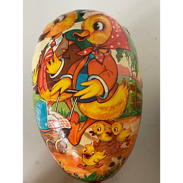 1940s Antique German Easter Eggs Papier Mache For Sale - Image 5 of 7