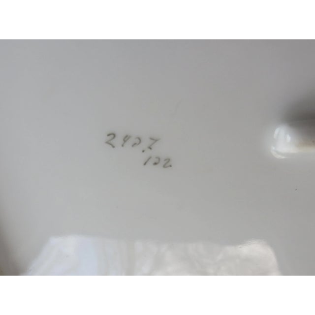 Brown Marx & Gutherz Carlsbad Austria Brown Transfer Platter For Sale - Image 8 of 9