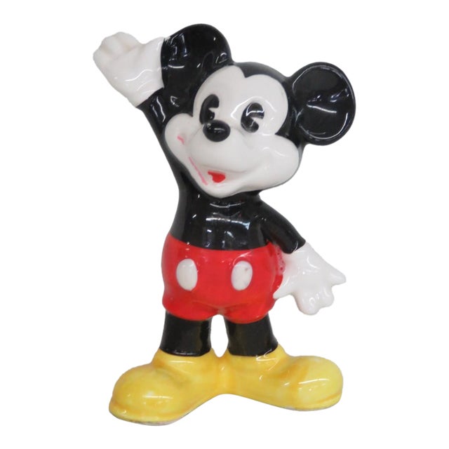 Ceramic Mickey Mouse Figurine Made in Japan for Walt Disney Productions 4833b For Sale