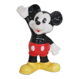 Ceramic Mickey Mouse Figurine Made in Japan for Walt Disney Productions 4833b