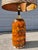Brutalist Fat Lava Lamp + Two-Tiered Striped Shade | C. 1970s For Sale - Image 4 of 12